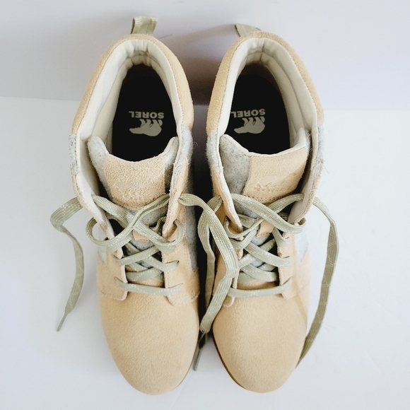 NEW Sorel Beige Ankle Lace Bootie Size 10 - Picture 4 of 6